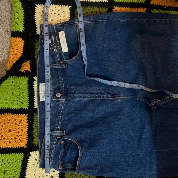 Abercrombie & Fitch Curve Love Ultra HighRise 90s Slim Straight Jean 34/18 35/20 - Picture 14 of 15
